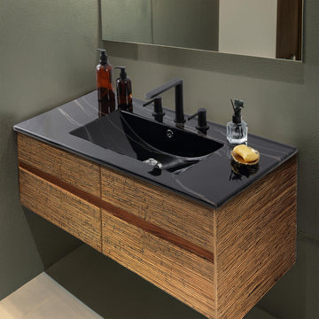 Ancillary 3-Hole 20 in. W x 18.25 in. D Classic Contemporary Rectangular Ceramic Single Sink Basin Vanity Top